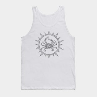 Black and White Crab Tank Top